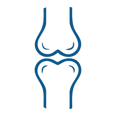 Icon illustrating joint discomfort, representing the need for daily support for mobility and comfort.